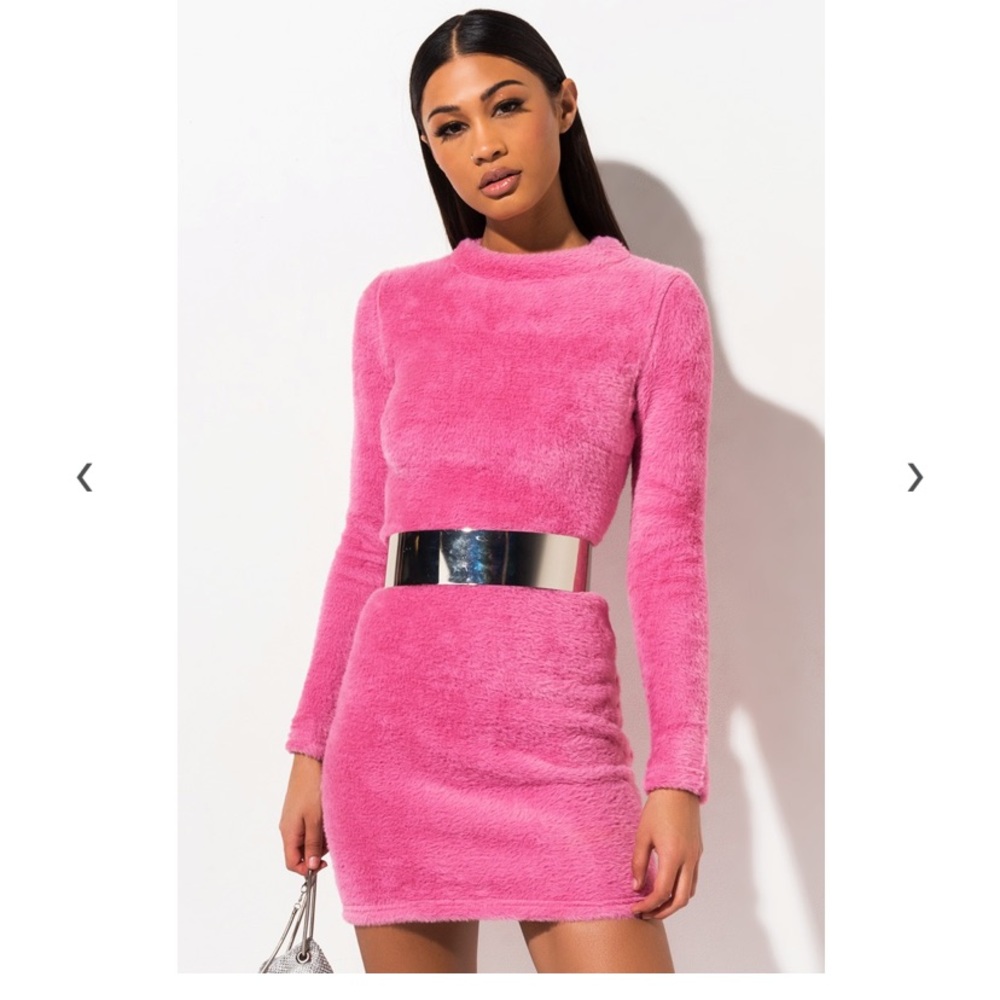 NWT Akira Fuzzy Feels Mini Dress Sz. M